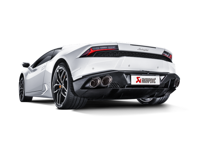 Akrapovic Titanium Exhaust System for Lamborghini Huracan (10-18) LP 580-2/LP 610-4, Carbon Fiber Tips