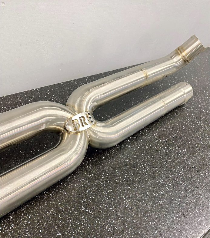 Brooke Race Exhausts, Porsche 991 Turbo / Turbo S - Inconel Rear System - X Pipe