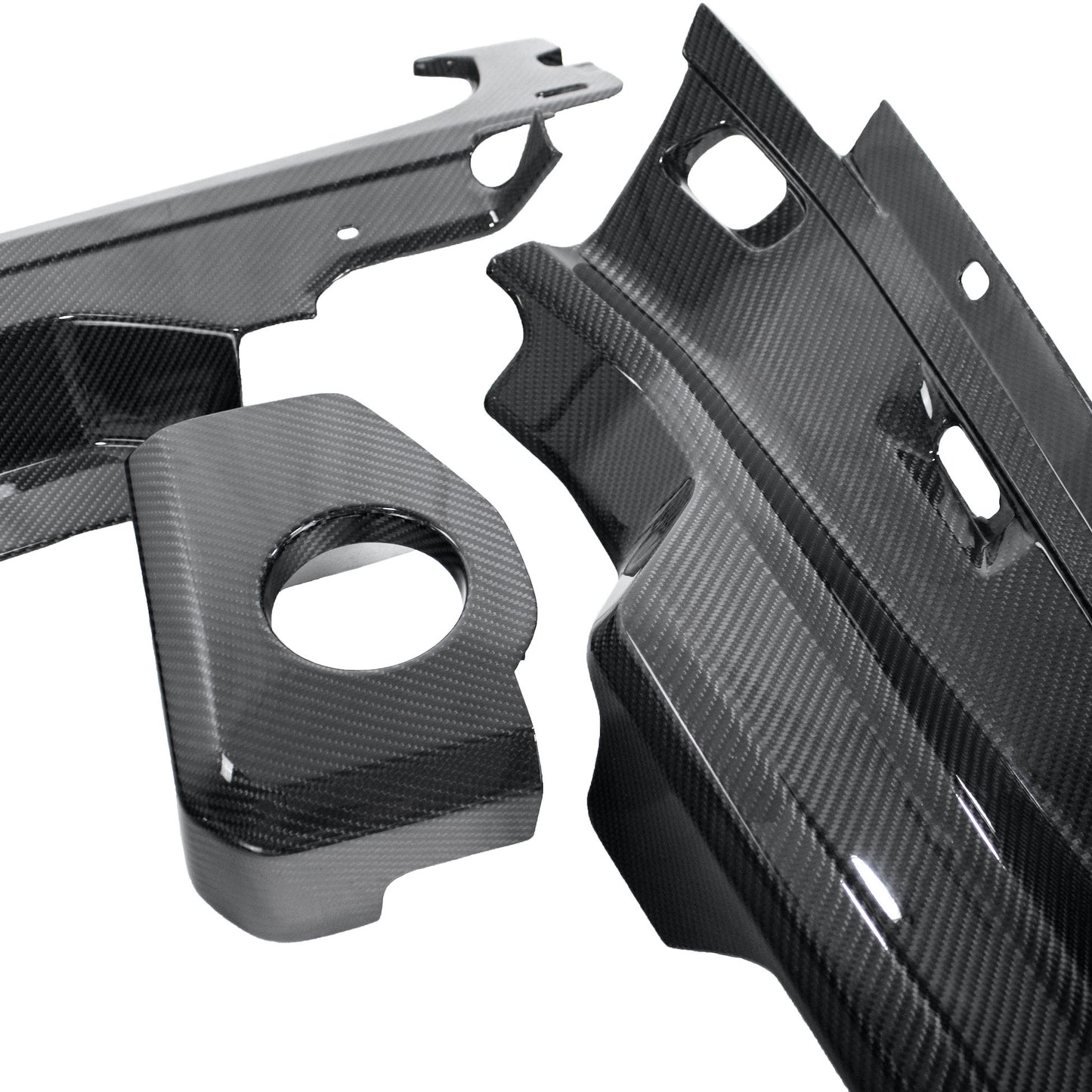Audi R8 Gen 2 Carbon Fiber, 5-Piece Engine Bay Set