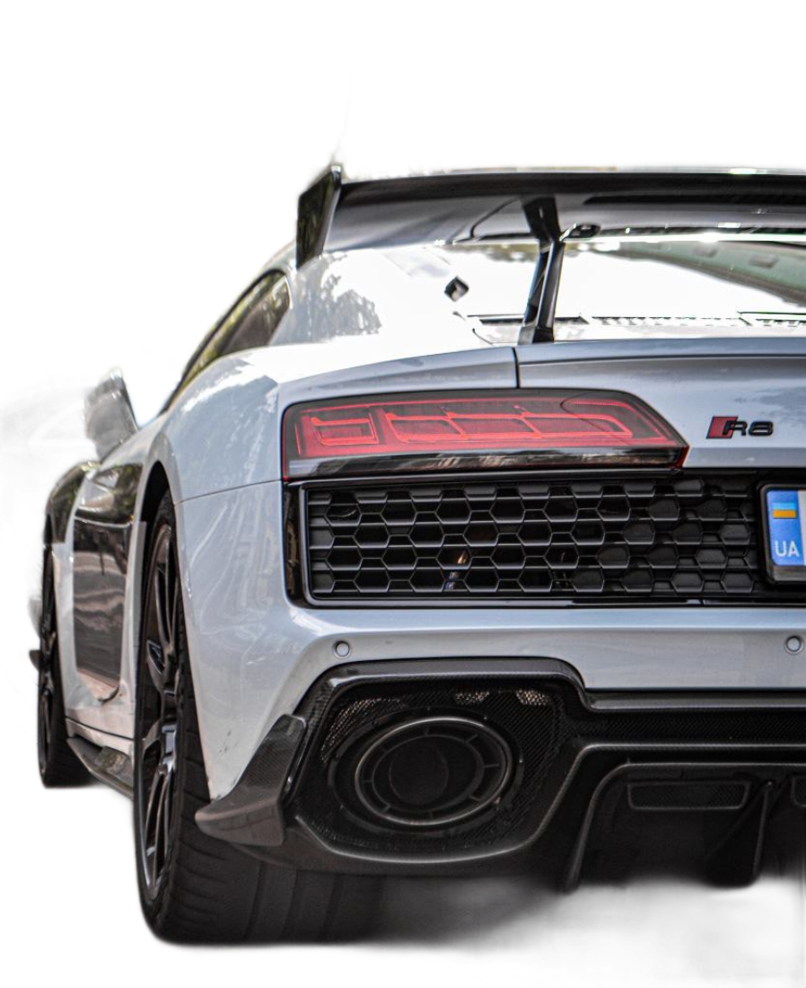 Capristo Audi R8 Gen 2 Facelift Carbon Fiber Rear Diffuser with F1 Bra ...
